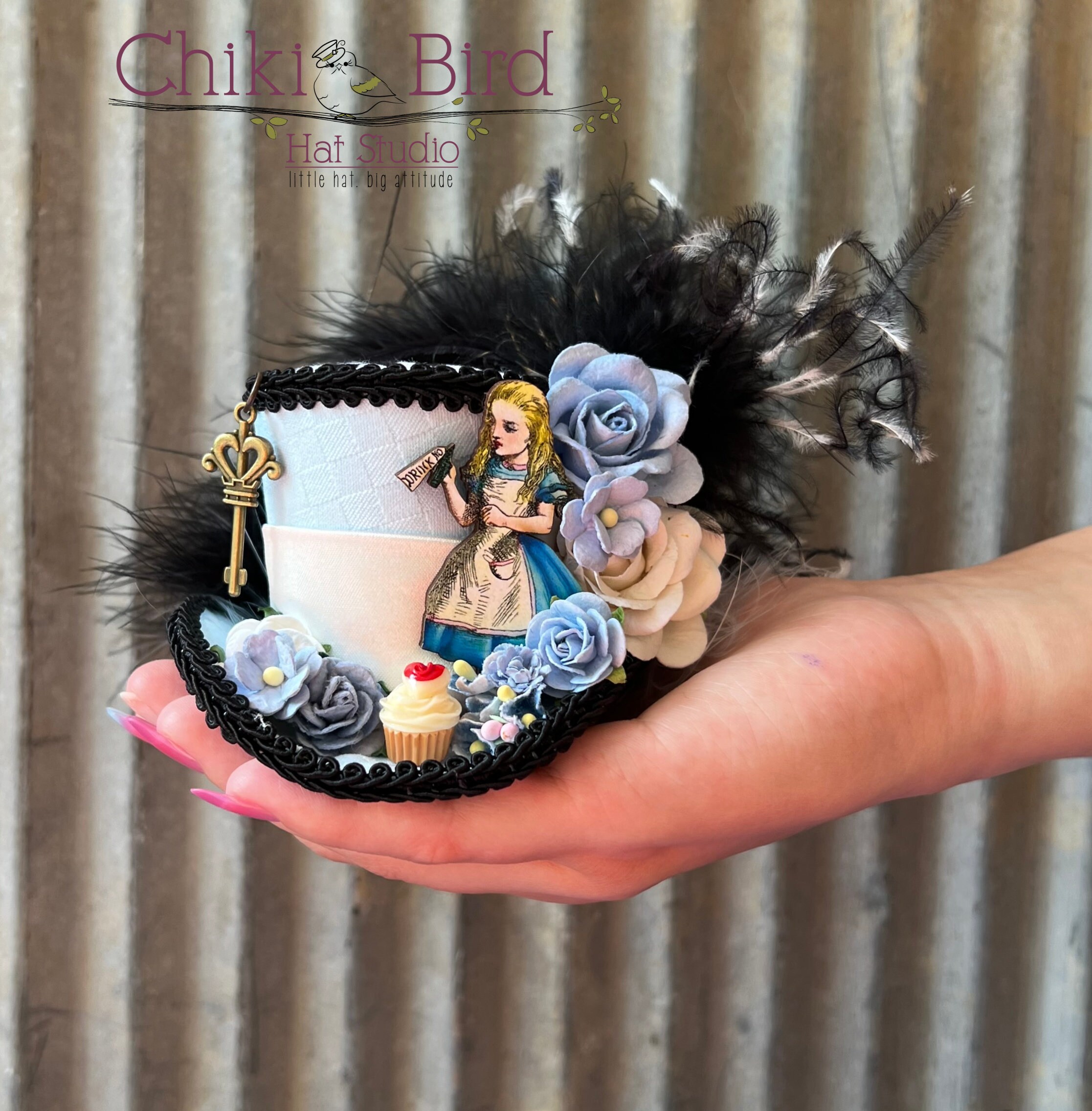 Micro Mini Top Hat Alice Mini Diorama Hat Alice in - Etsy