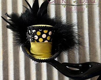 Halloween Mini Top Hat,micro Spider Mini Top Hat, Green and  display picture 2