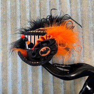 Department‎ 56 Halloween Bat Fascinator Vintage Hat circa 04\' NWT kentucky derby Bat Fascinators - Etsy main image 2