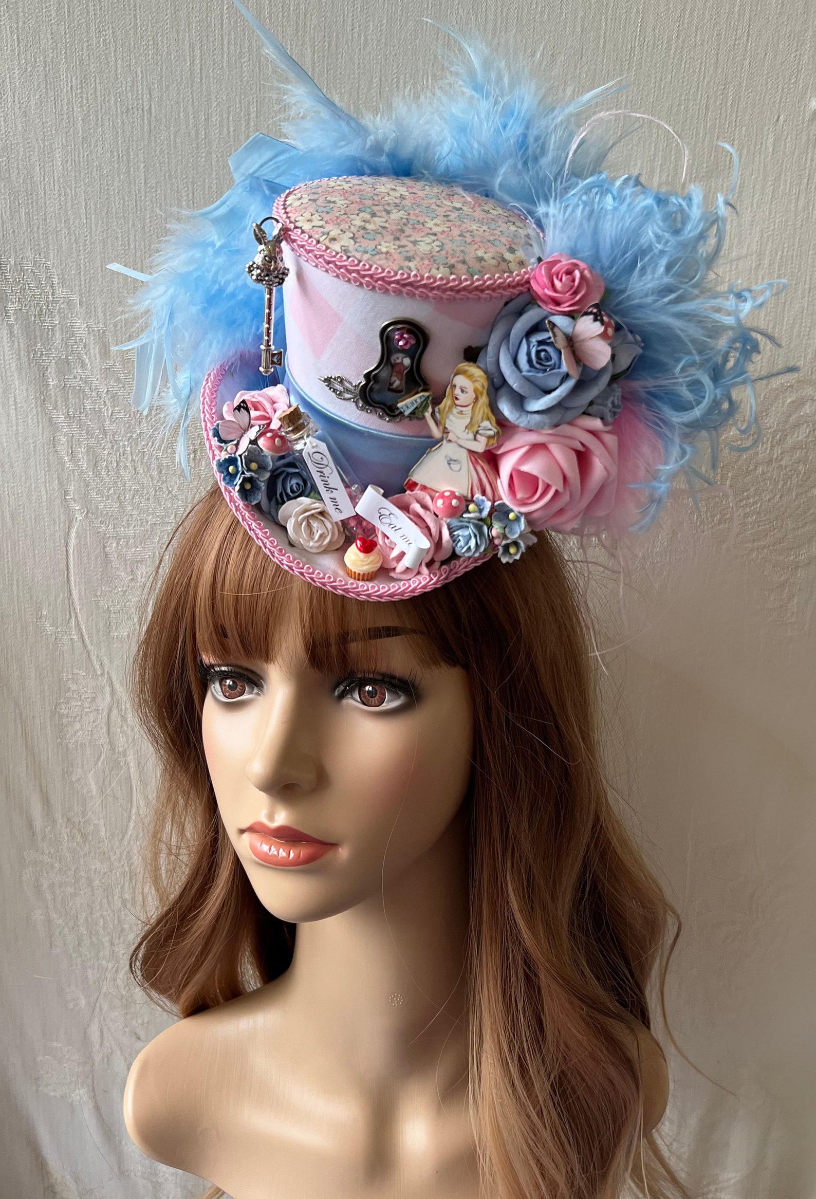 Mini Top Hat Alice Diorama Tea Hat Mad Hatter Hat Mad Tea Etsy