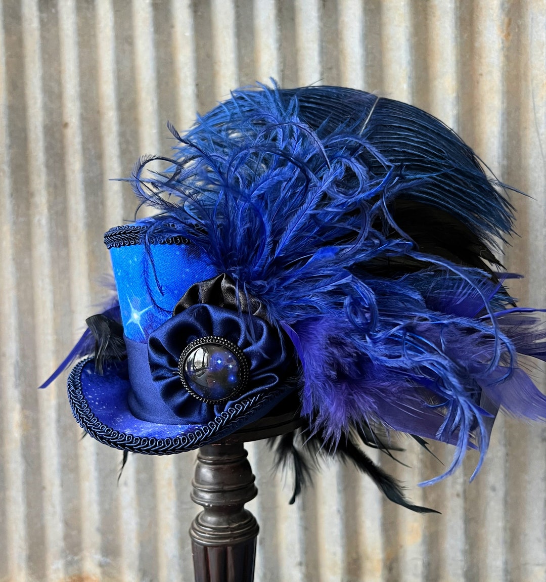 Mini Top Hat Galaxy Mini Top Hat Wizard Mini Top Hat Blue - Etsy