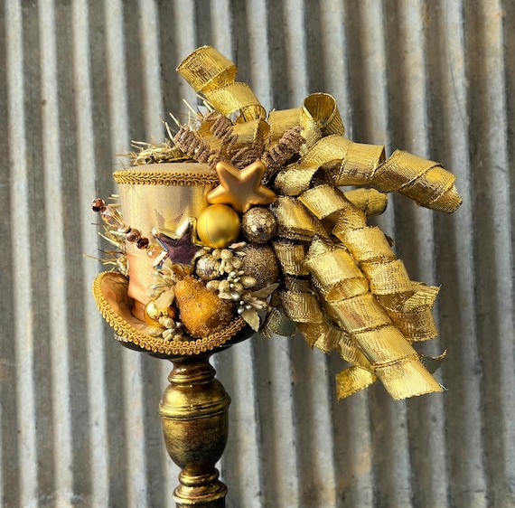 Christmas| Autumn Mini Top Hat, Steampunk hat Steampunk Hat, Mini Top Hat, Tea Party, Gothic Hat, Lolita  main image 3