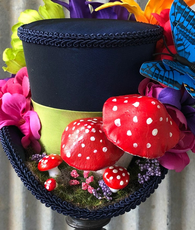 Mini Top Hat Mushroom Hat Caterpillar Mini Top Hat Alice in Etsy