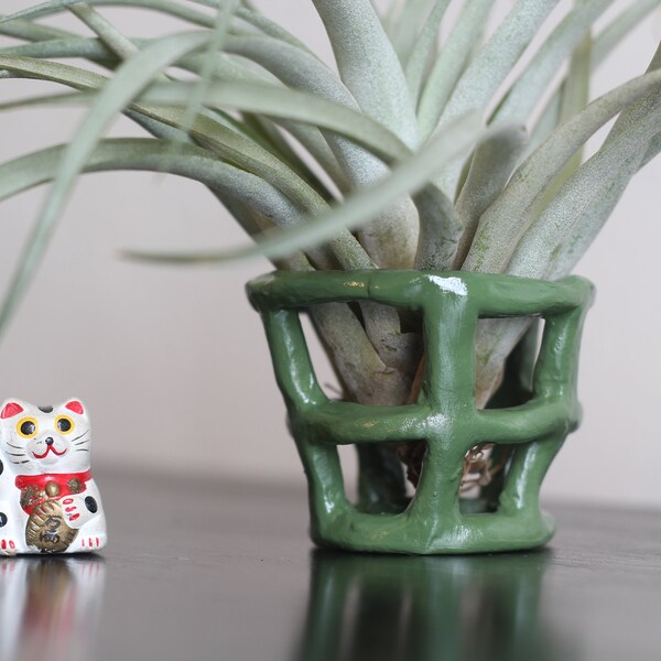 Clay Orchid Pot Etsy