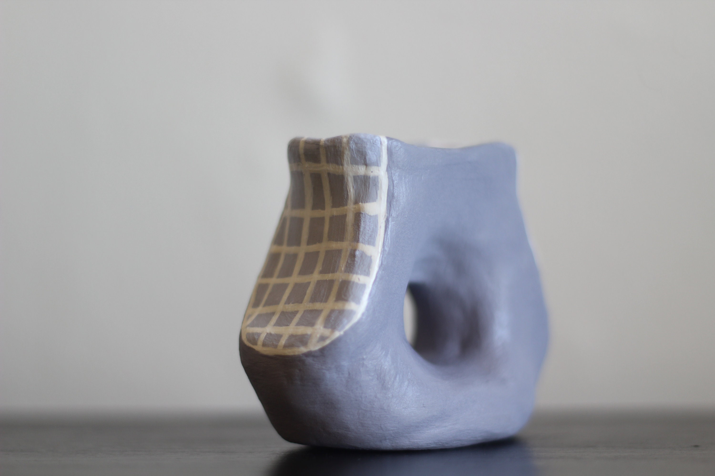 Handmade Clay Donut Vase // Unique Bud Vase with Donut Shape Etsy