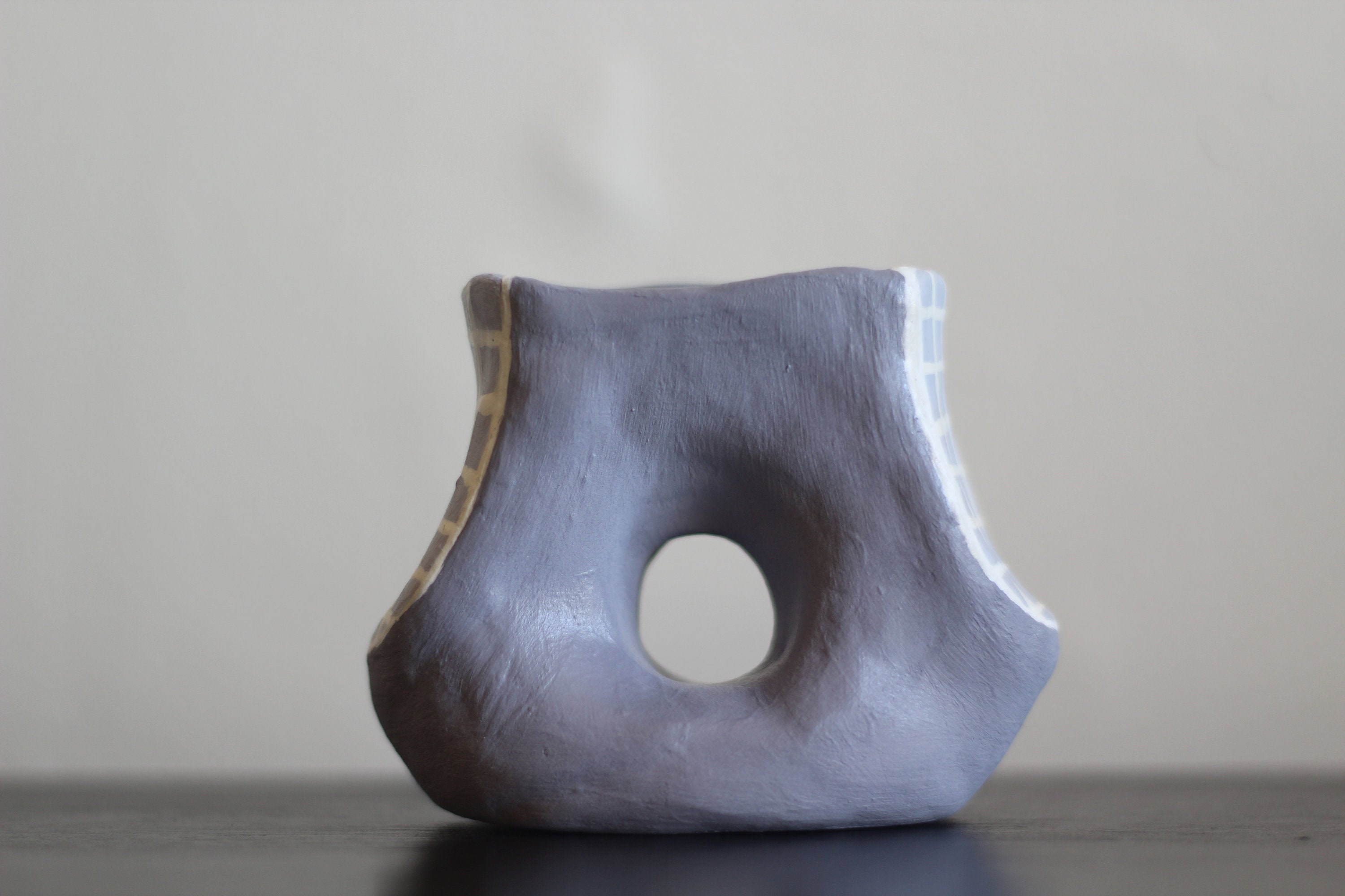 Handmade Clay Donut Vase // Unique Bud Vase with Donut Shape Etsy