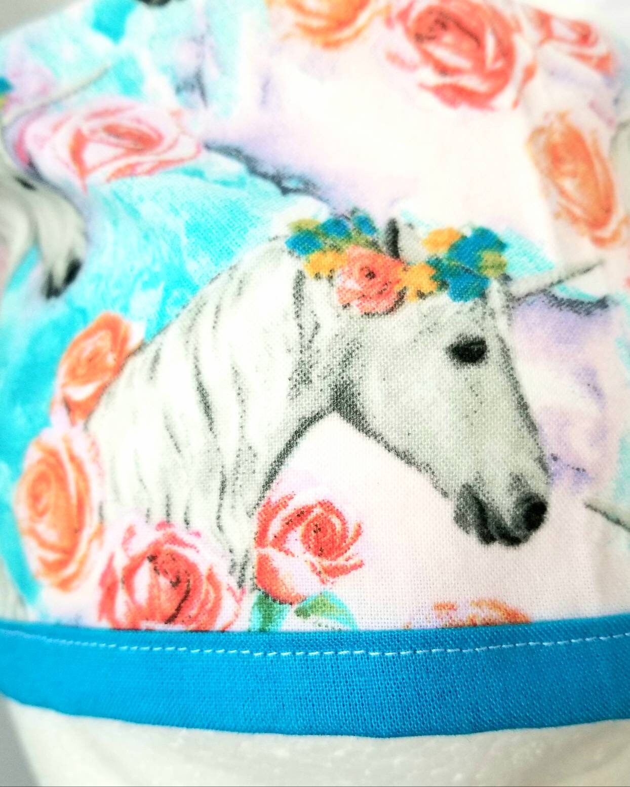 Unicorn Scrub Cap for Women. Unicorns and Roses With Etsy Israel