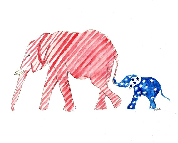 beanie baby elephant american flag