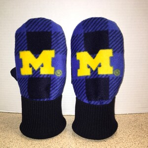 Michigan wolverines mittens