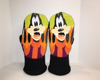 Disney Goofy sweater and fleece mittens