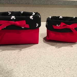 Mickey Mouse fabric basket set image 3