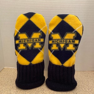 University of Michigan mittens