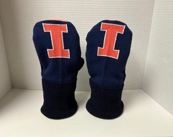 University of Illinois adult mittens