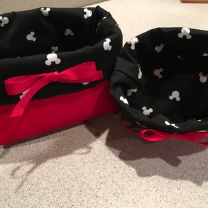 Mickey Mouse fabric basket set image 5