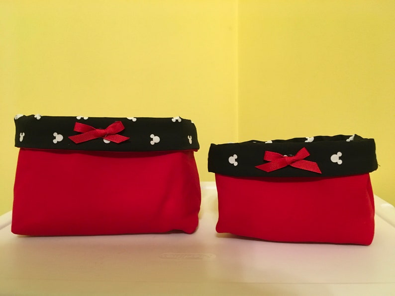 Mickey Mouse fabric basket set image 2