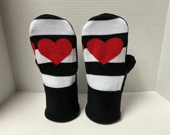 Adult Heart mittens