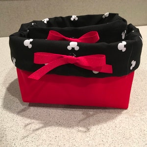 Mickey Mouse fabric basket set image 4