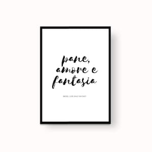 Italian film title / wall art  / printable art / wall decoration / italian style / wall prints / Art / made in Italy