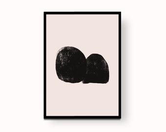 abstract black shape poster / printable art / minimal9 / modern art / wall art / wall decoration / modern style / prints /made in Italy