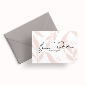 Buon tutto  / biglietto / stampabile / Biglietto auguri / acquarello / calligrafia / stampabile / scarica subito
