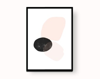 minimal shape poster / printable art / minimal art / wall art / wall decoration / modern style / prints /made in Italy