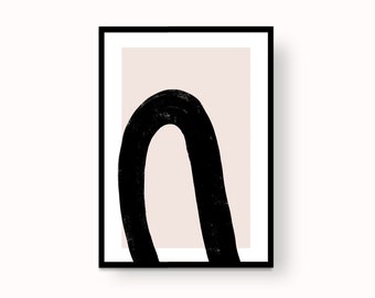 abstract line poster / printable art / minimal6 / modern art / wall art / wall decoration / modern style / prints / Art / made in Italy