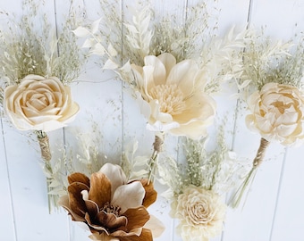 Minimalist Bridesmaid Bouquet, Simple Wedding bouquet, Sola Flowers, Elopement, Wedding Flowers, Centerpiece, wedding bouquet