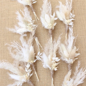 Boho Mini Dried Flowers/Boutonniere Bunches
