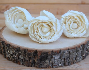 Peony Sola Wood Flowers- Sola Flowers, Wood Sola Flowers, zinnia, Sola, Balsa Wood Flowers, Wedding DIY, Flowers for Crafting, diy