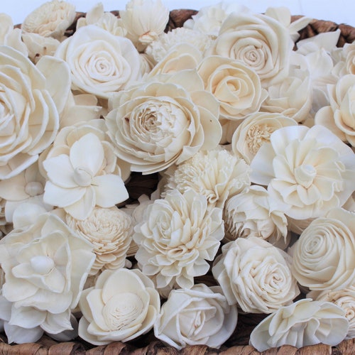 Sola Wood Flower Diy Assortment Shades of Purple Etsy