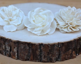 Assorted Sola Wood Flowers - Wedding Bouquet Flowers  - Loose Flowers - Wooden Flowers - DIY Bride - Wood