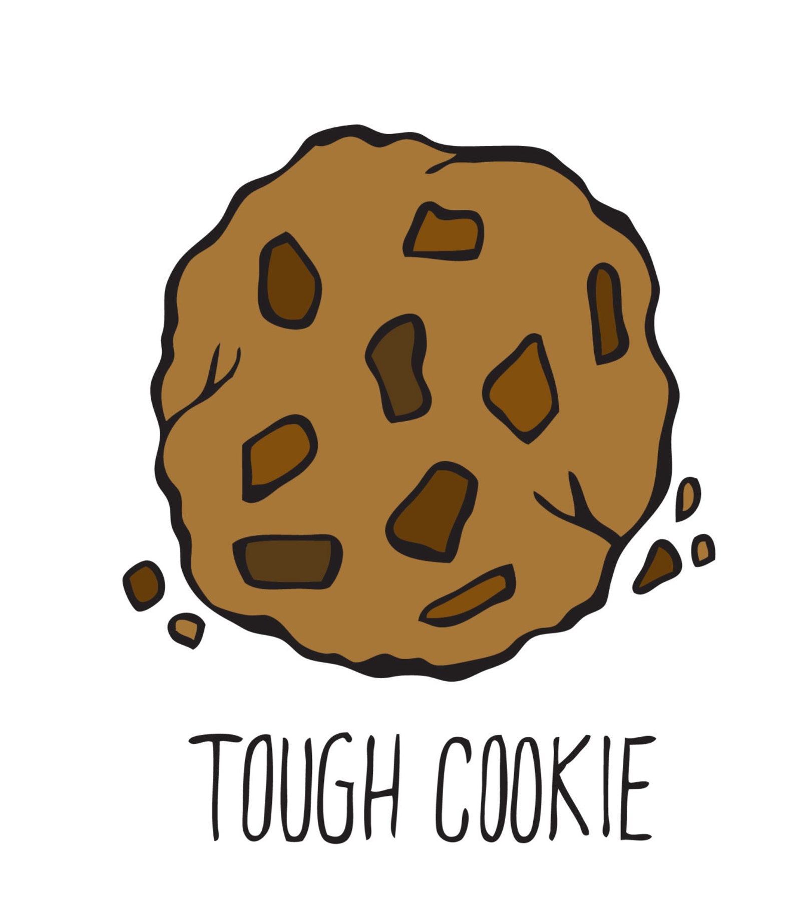 Tough Cookie Illustrated Greetings Card - Etsy France