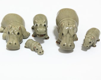 ヴィンテージ磁器製カバの置物 - Etsy 日本