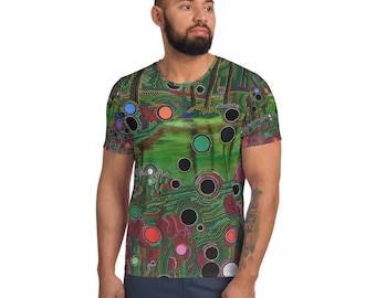 Modern Abstract All Over Print Tee Shirt - Fusion of Fashion and Art