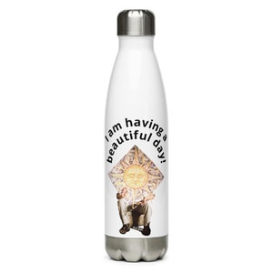 Positive Vibes Edelstahl Isolierte Wasserflasche - Wandern Wasserflasche