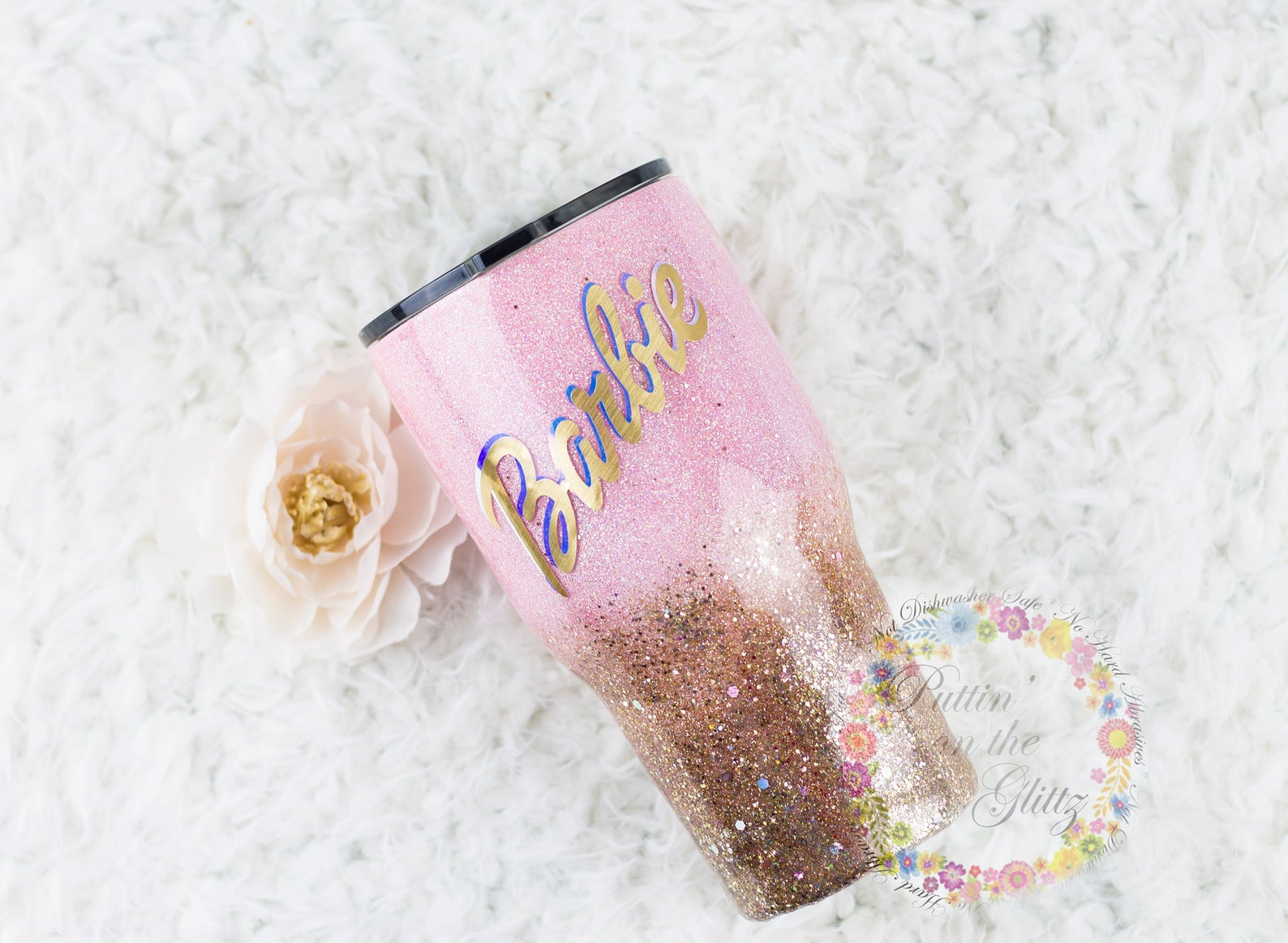 Custom Barbie THEMED Glitter Tumbler | Etsy