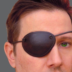 Leder Augenklappe, Cosplay Kostüm Ausrüstung, Pirat Augenbinde Steampunk