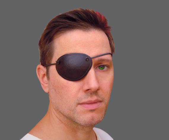 Leather Eye Patch, Cosplay Costume Gear, Pirate Blindfold