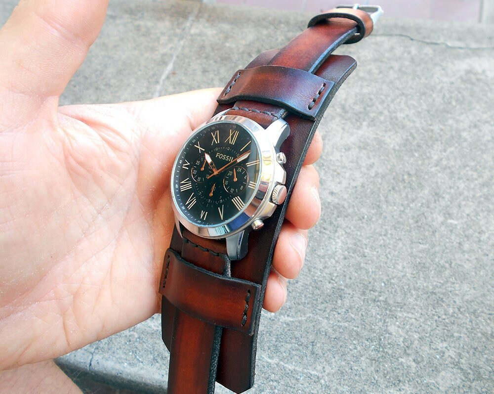 Cinturino In Similpelle Per Orologio, Stile Militare, 18/20/22mm, Uomo, Nuovo Con Etichette