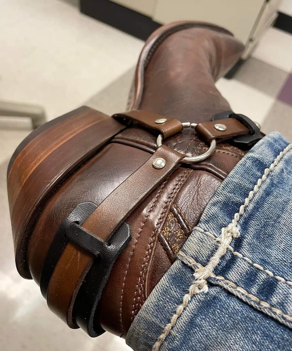 Cowboy boot shop harness straps