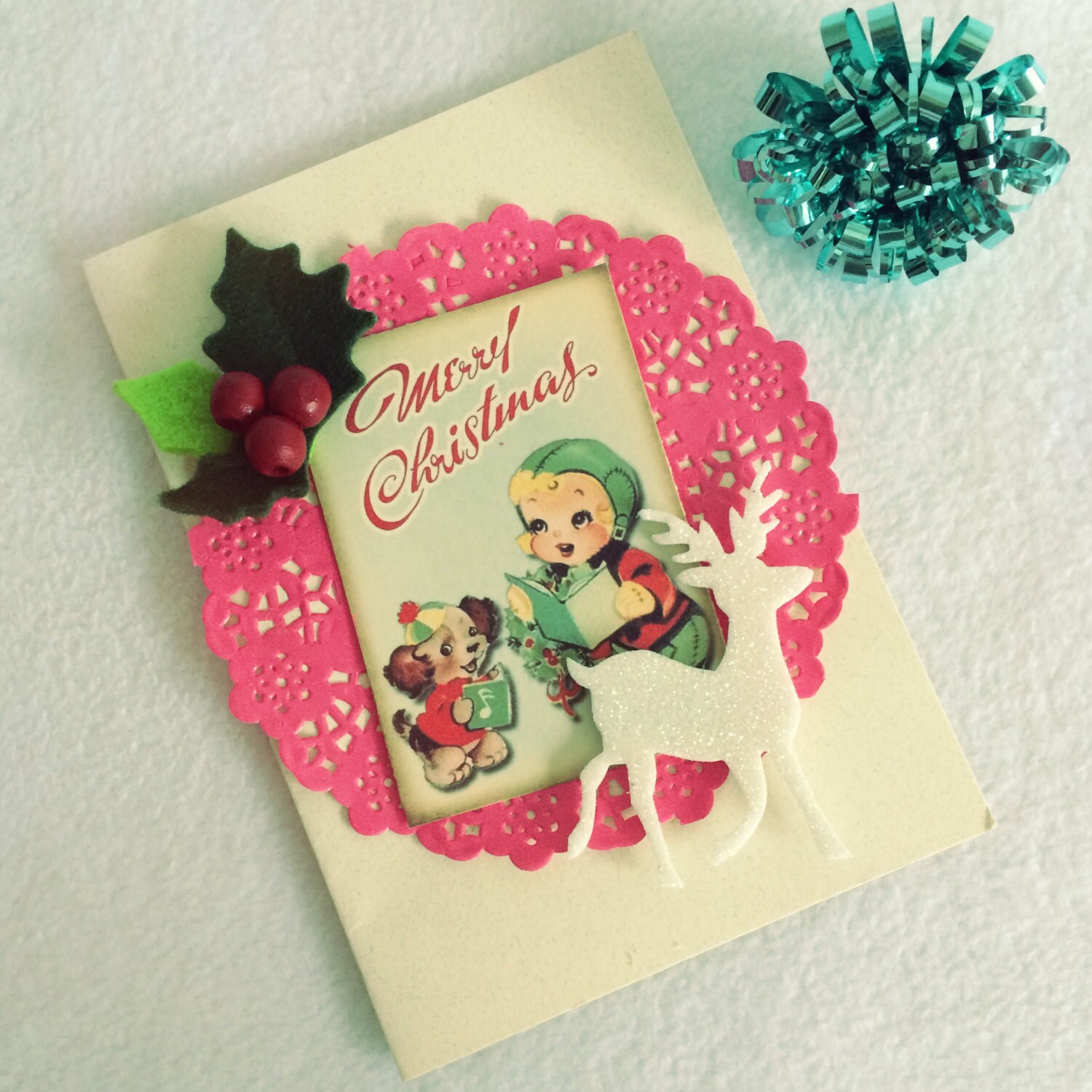 Christmas Card Toppers Craft Vintage Scrapbooking Tags and - Etsy UK