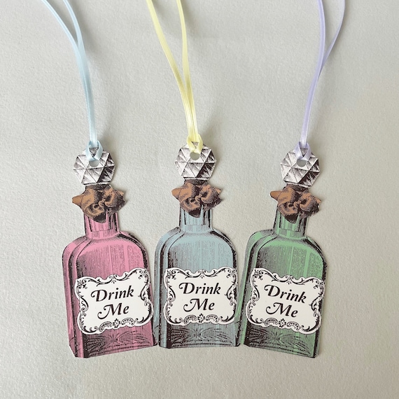 Orecchini Alice Nel Paese Delle Meraviglie - Eat Me Drink Me Alice Earrings - CuteChèri - Foto 2