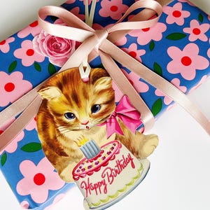 Adorable Kitten gift tags - set of 6 - birthday image 1