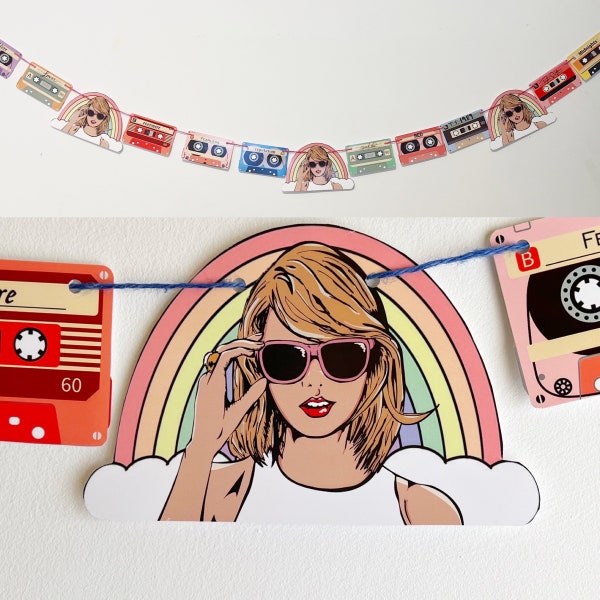 Taylor Swift garland, banner decoration 2 metres