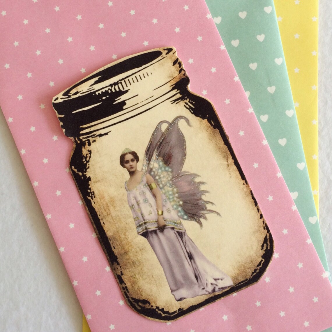 Captured Fairy Fairies Mason Jar Tags or Toppers for Craft Etsy UK