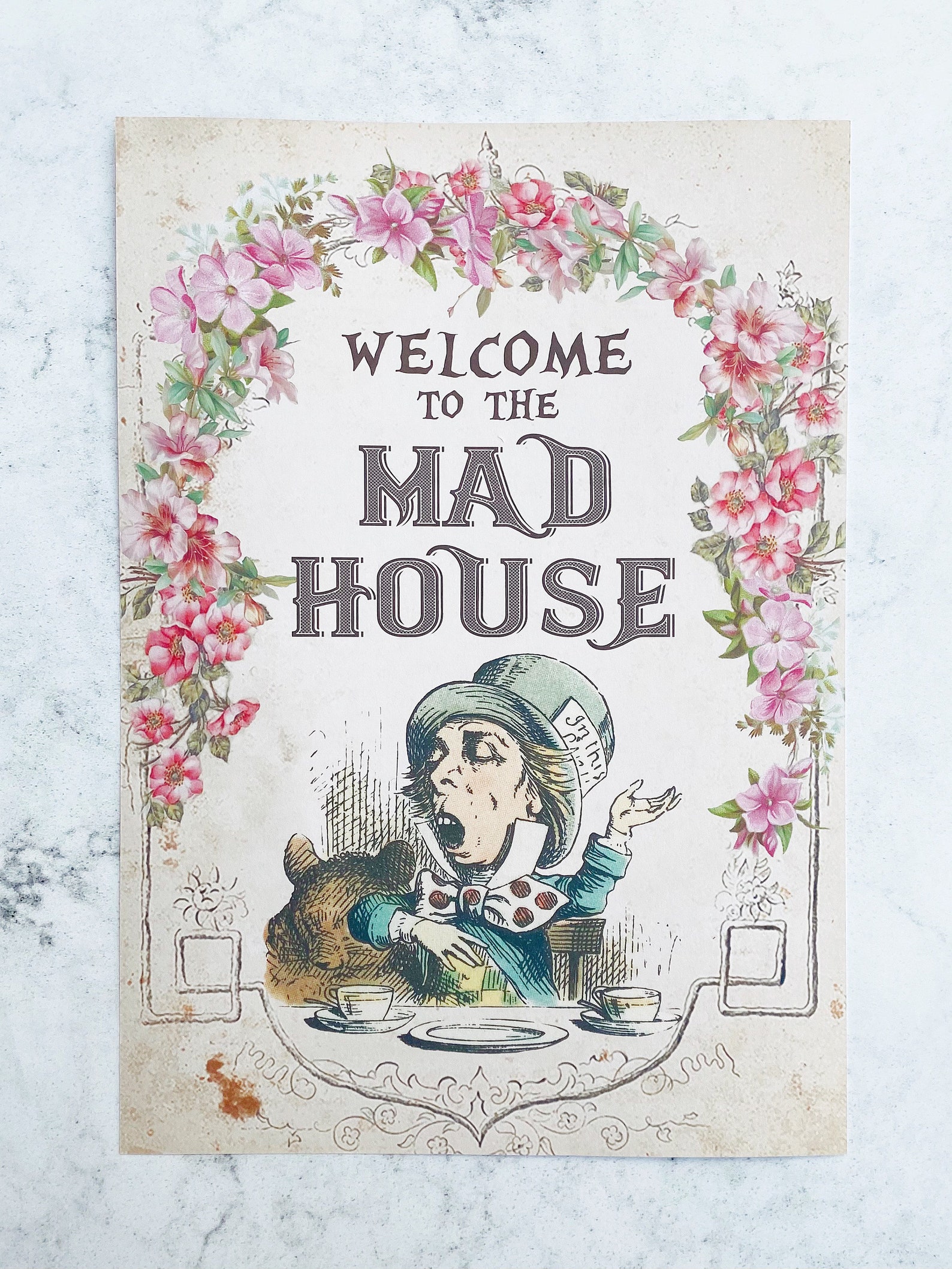 to the Mad House Print Funny Sign Home Decor Hatter Etsy to the Mad House Print Funny Sign Home Decor Hatter Etsy
