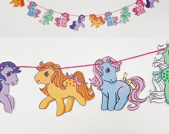 Pretty Pony Party Garland Bunting Decoration 2m