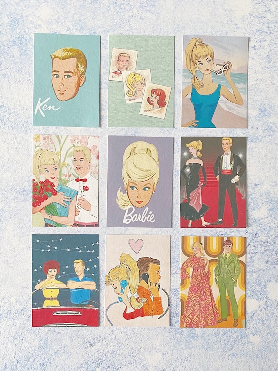 ビンテージ　ガーバーキッドドールガール&ボーイ アドバタイジングフィギュアセット Barbie and Ken Card Toppers, Craft, Scrapbooking, Tags Spring