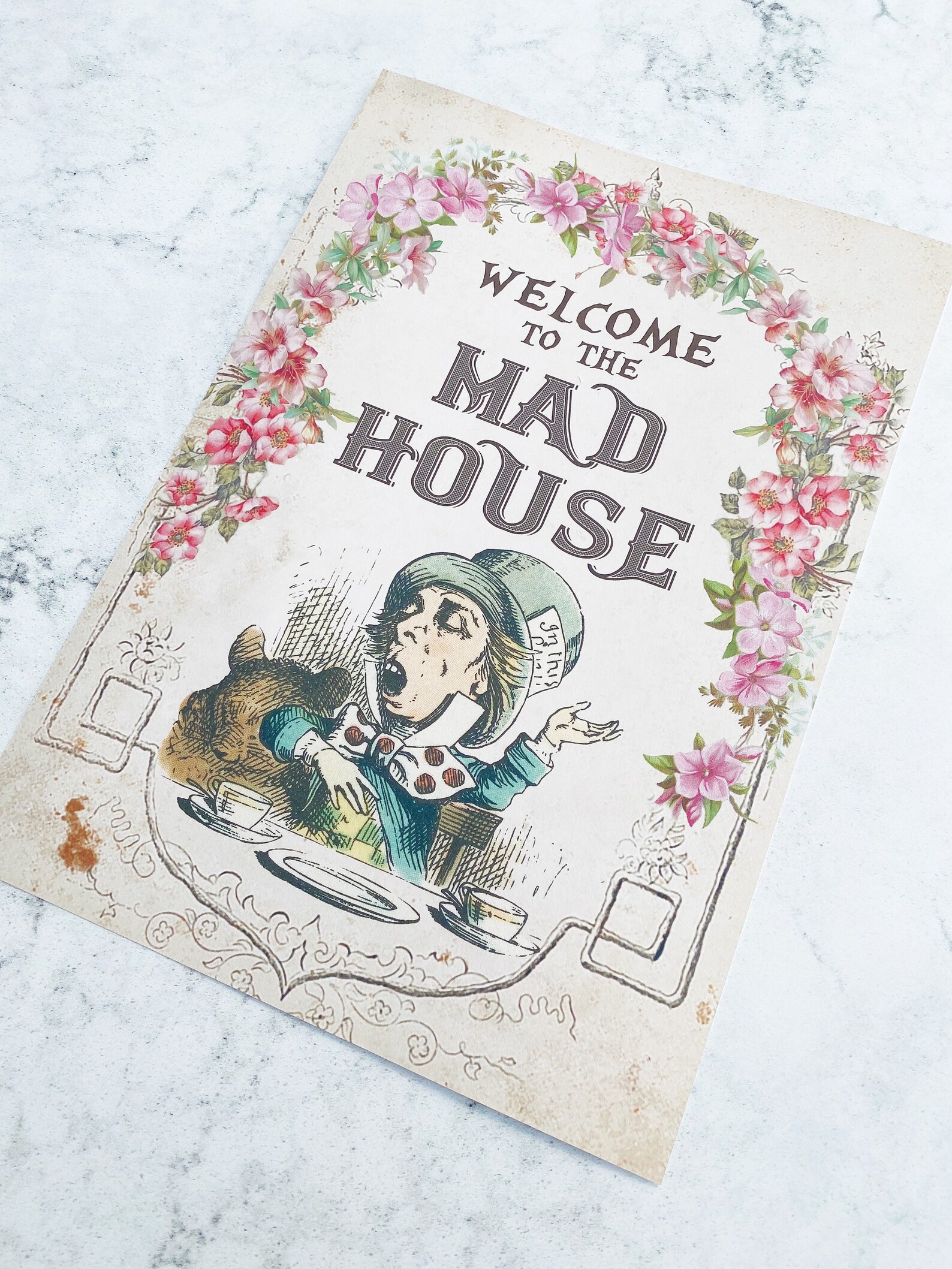 to the Mad House Print Funny Sign Home Decor Hatter Etsy Polska to the Mad House Print Funny Sign Home Decor Hatter Etsy Polska