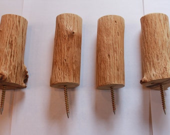 Wooden hooks - set of 4